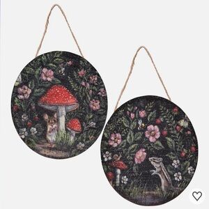 Primitives by Kathy Woodland Critters Ornament Set, NWT